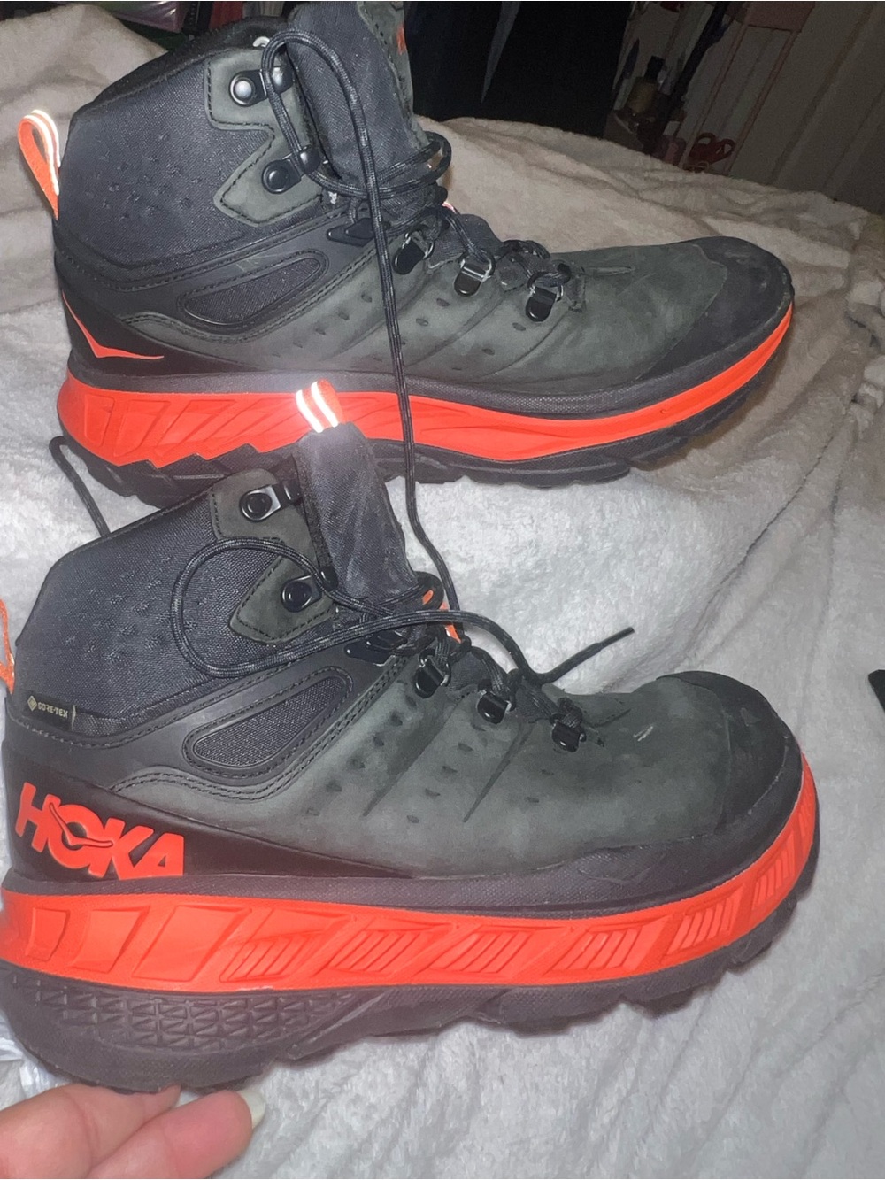 Hoka one one stinson mid gtx hiking boots men size 9.5